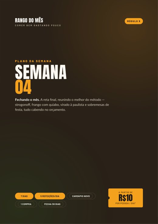 Capa da Semana 4